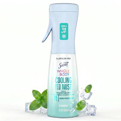 Secret Whole Body Cooling Deodorant Mist 5.2 fl oz front view