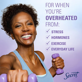 Secret Whole Body Cooling Deodorant Mist packaging with lavender scent