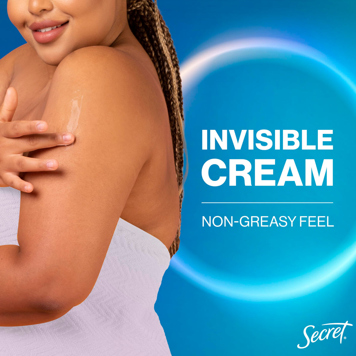 Secret Whole Body Deodorant Cream Unscented with ingredients list