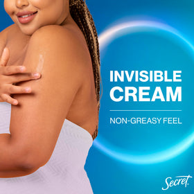 Secret Whole Body Deodorant Cream Unscented with ingredients list