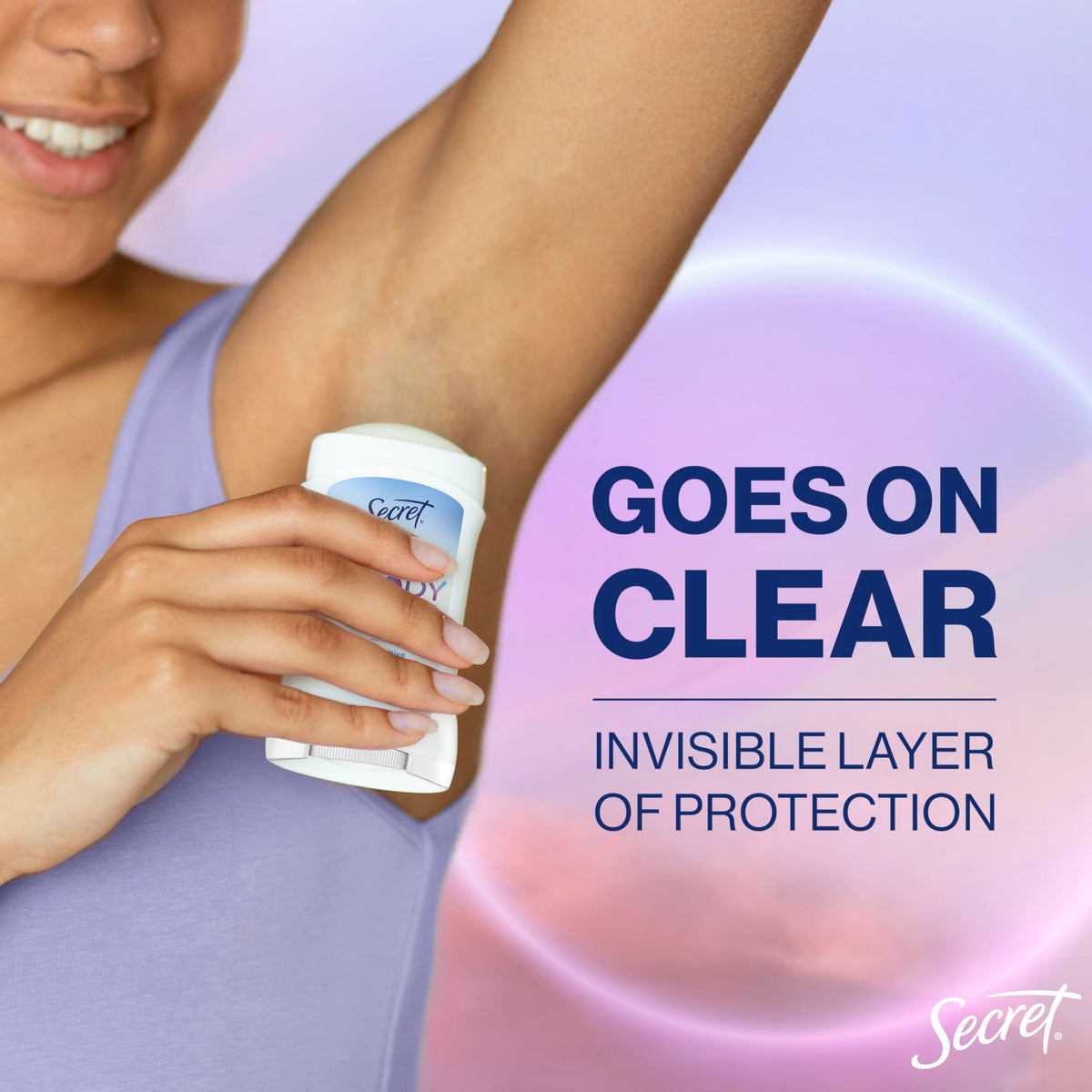 Secret Whole Body Deodorant Stick Rosewater Scent side view