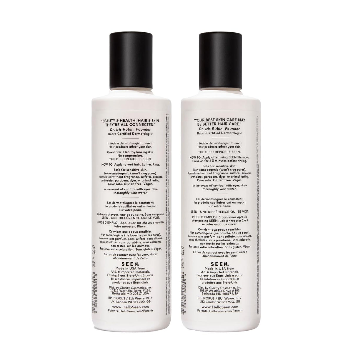 SEEN Shampoo bottle with pump