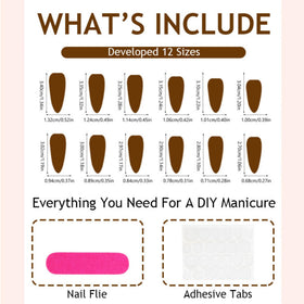 SEENEEY Almond Press on Nails application process
