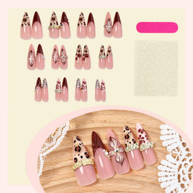 SEENEEY Almond Press on Nails in a variety of sizes