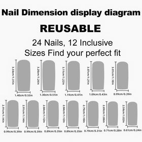 SEENEEY Press On Nails Almond Floral Design application process
