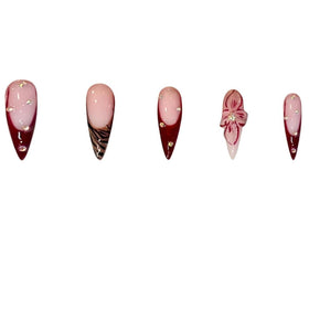 SEENEEY press on nails with accessories including storage box and jelly glues