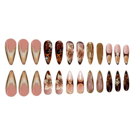 SEENEEY press on nails with jelly glues and mini file