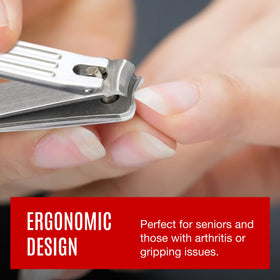 Seki EDGE Nail Clippers beside other nail care tools