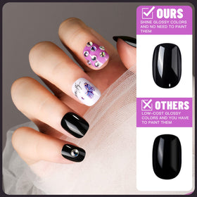 Self-adhesive nail art stickers and rhinestones from Teenitor kit