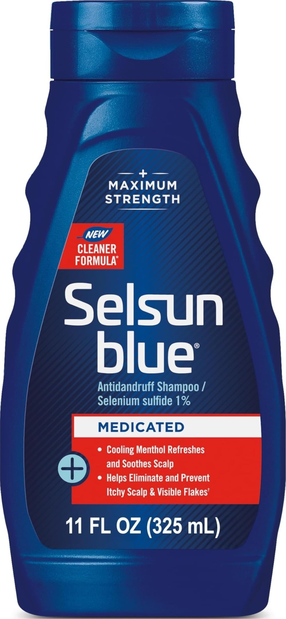 Selsun Blue Medicated Antidandruff Shampoo 11 fl oz front view