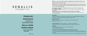 SenAllis Cosmetics Hyaluronic Acid Serum bottles side view