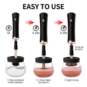 Senbowe Makeup Brush Cleaner bowl with water and soap