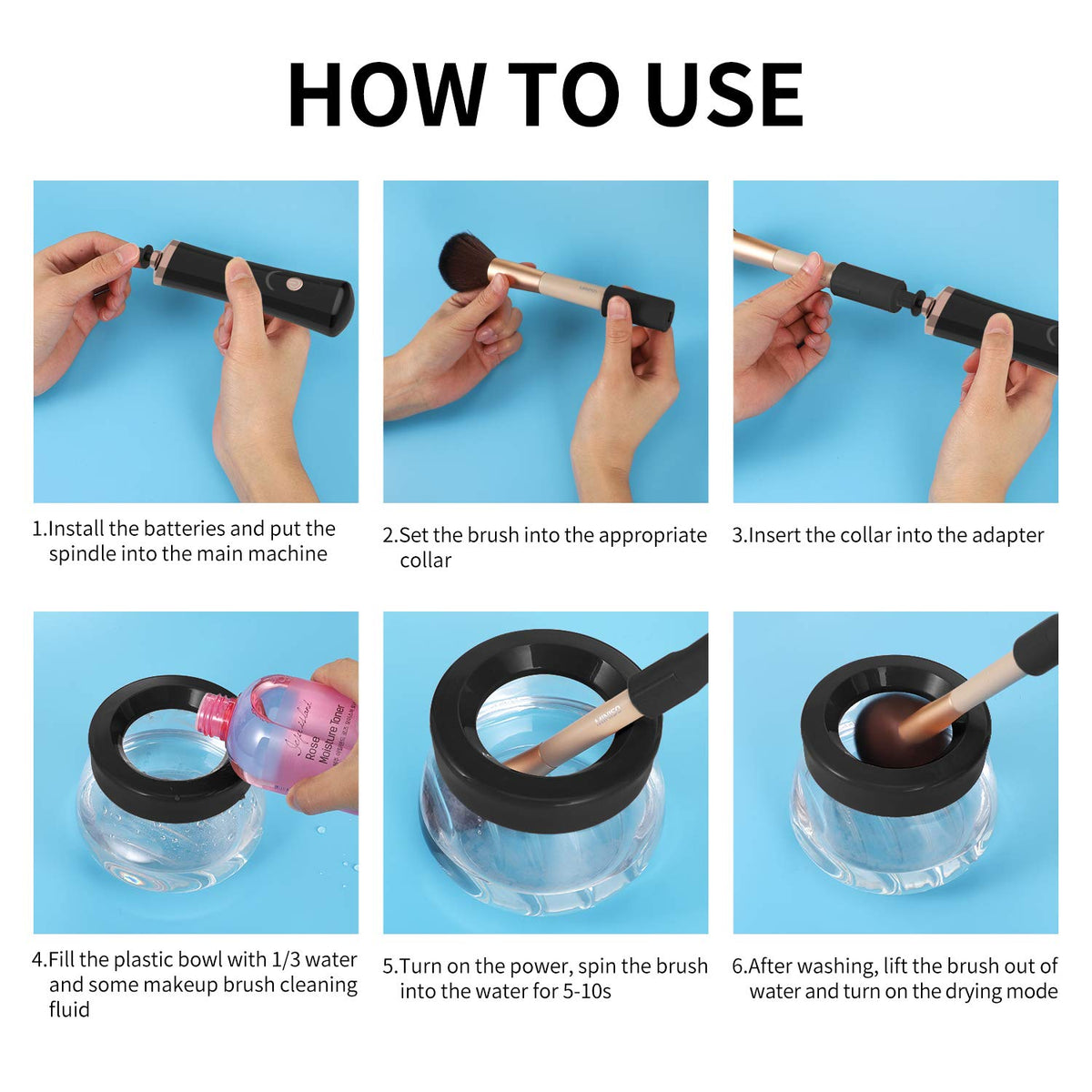 Senbowe Makeup Brush Cleaner user manual