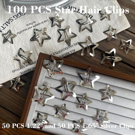 Seneeel Star Hair Clips in a stylish hairdo