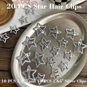 Seneeel Star Hair Clips in use with a hairstyle