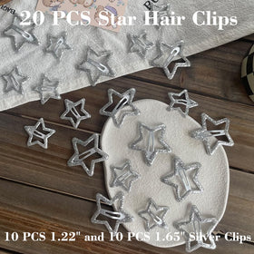Seneeel Star Hair Clips on a table setting