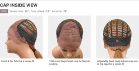 Sensationnel What Lace 13x6 Wig-Latisha Flamboyage Blonde back view