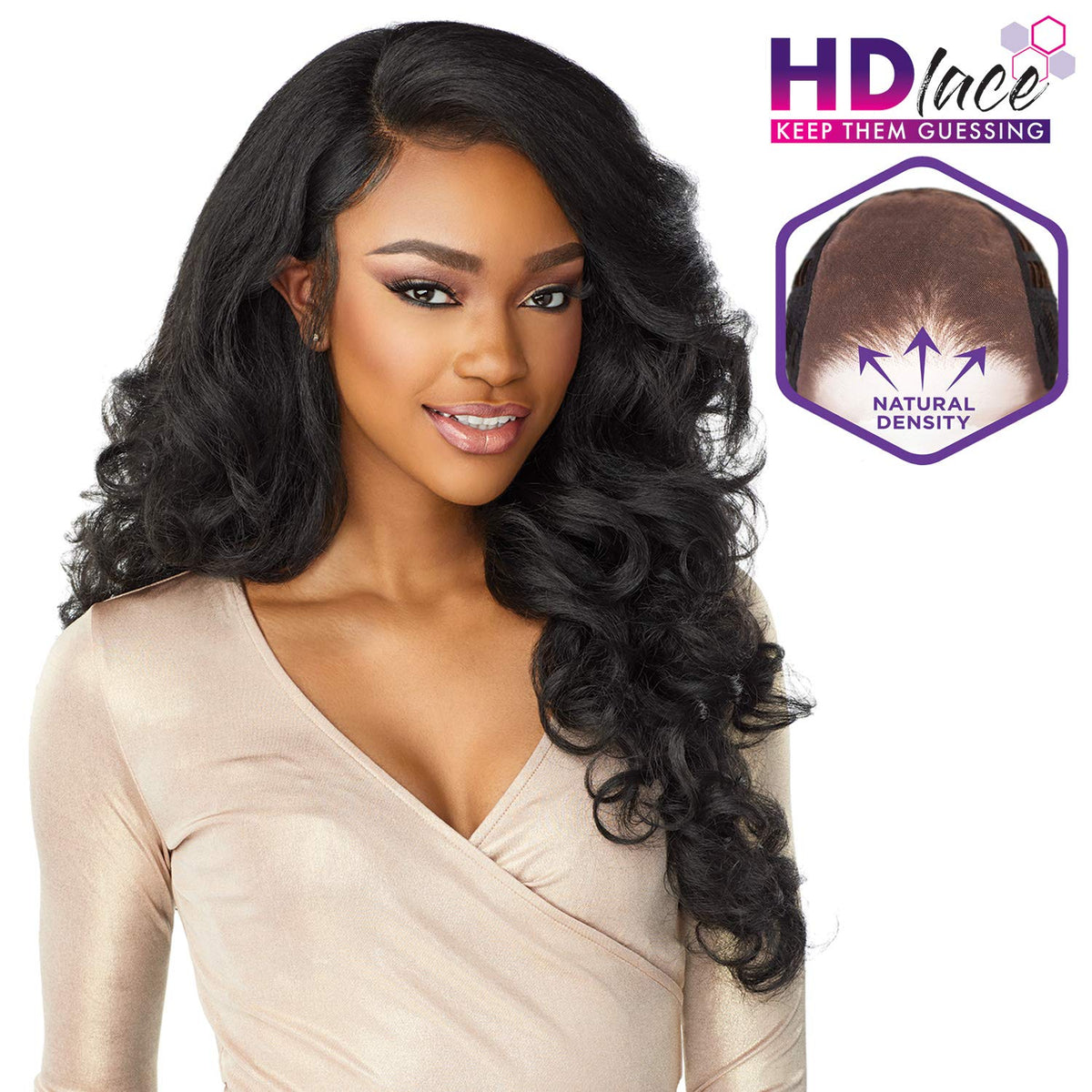 Sensationnel What Lace 13x6 Wig-Latisha Flamboyage Blonde side view