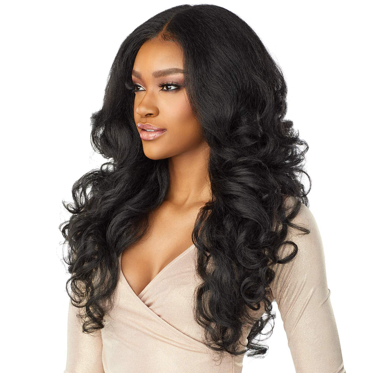 Sensationnel What Lace 13x6 Wig-Latisha Flamboyage Sand styling options