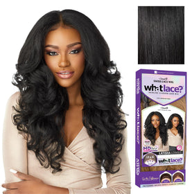 Sensationnel What Lace 13x6 Wig-Latisha in Jet Black front view