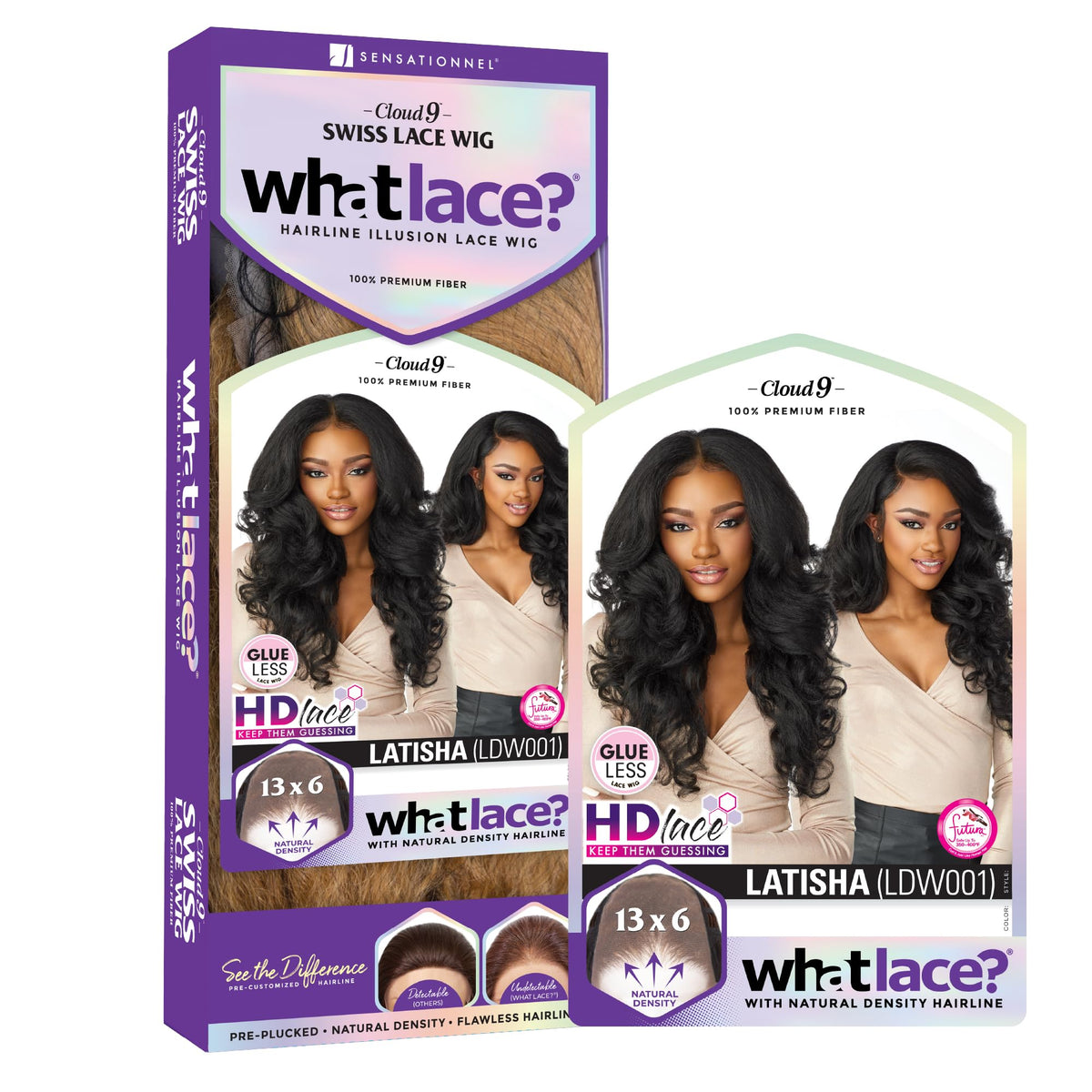 Sensationnel What Lace 13x6 Wig-Latisha T1B/30 adjustable straps