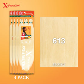 Sensationnel X-Pression 4pk braids 613 Blonde packaging