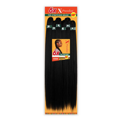 Sensationnel X-Pression 58 Inch Braiding Hair in SM1B/30 front view