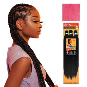 Sensationnel X-Pression 58in Pink Braiding Hair front view