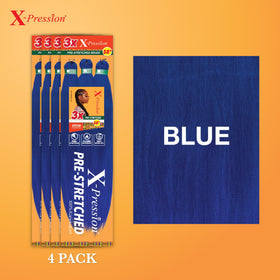 Sensationnel X-Pression Blue Braiding Hair 58in packaging