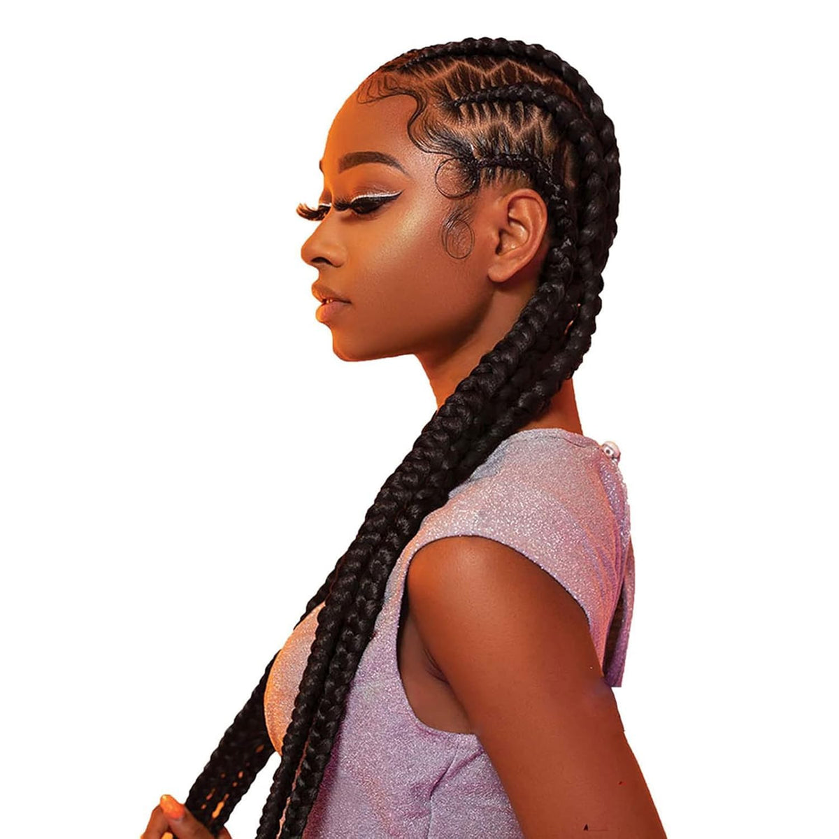 Sensationnel X-Pression Braiding Hair 58in Green front view