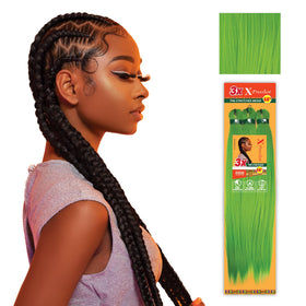 Sensationnel X-Pression Braiding Hair 58in Green packaged