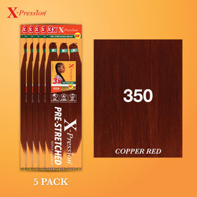 Sensationnel X-Pression Braids 3X 58in Copper Red packaging