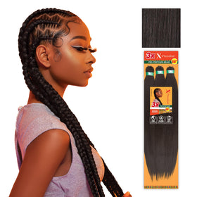 Sensationnel X-Pression Braids 3X 58in Dark Brown front view