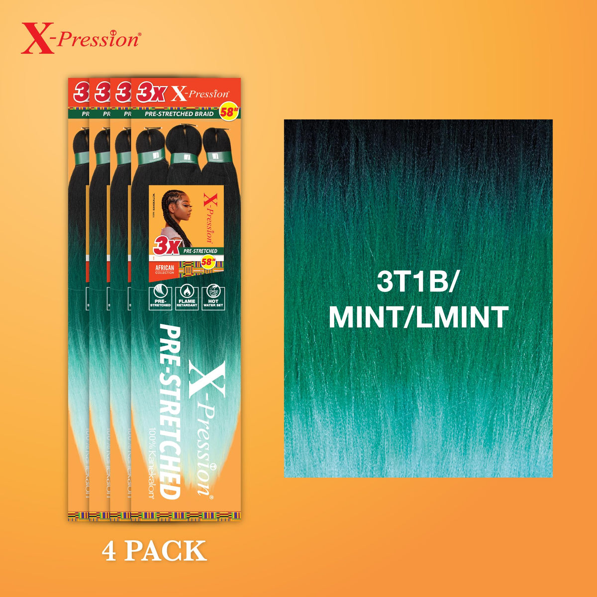 Sensationnel X-Pression Braids 3X 58in packaging