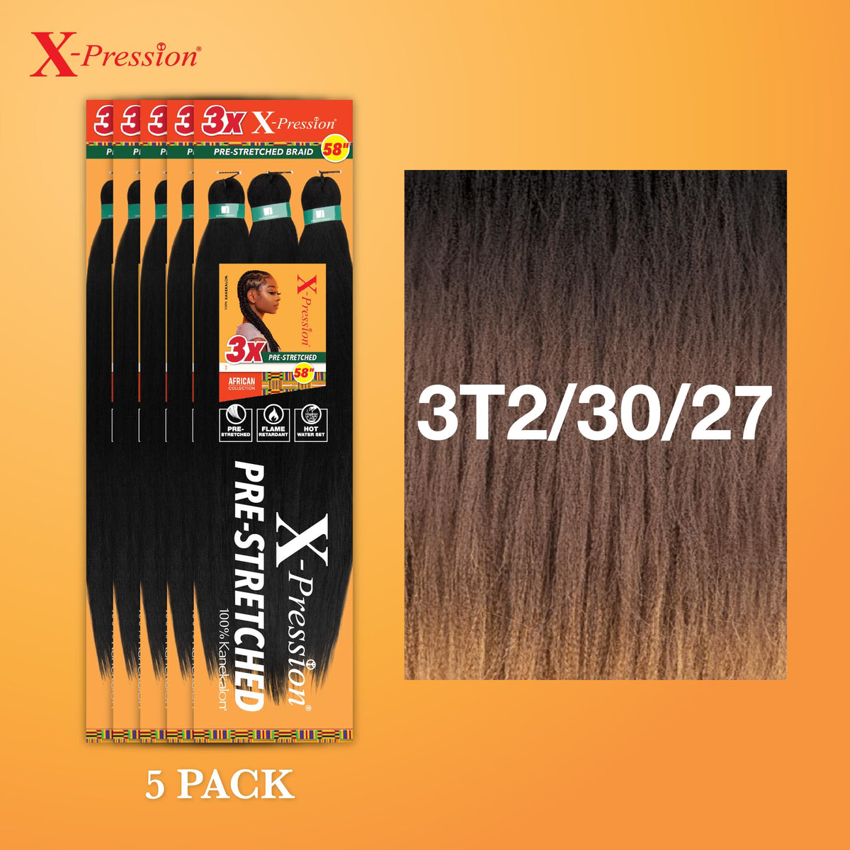Sensationnel X-Pression Braids 3X 58in packaging