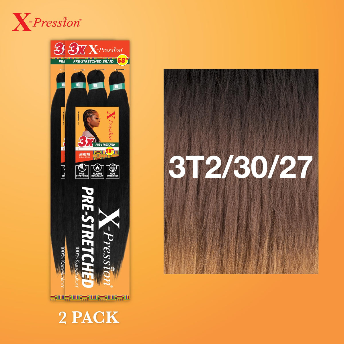 Sensationnel X-Pression Braids 3X 58in packaging