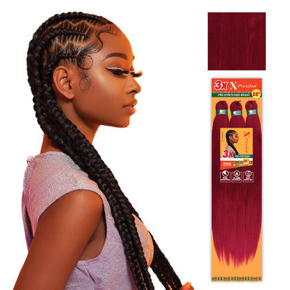 Sensationnel X-Pression Braids 58in Burgundy front view