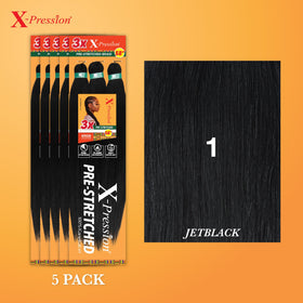 Sensationnel X-Pression Braids 58in Jet Black packaging