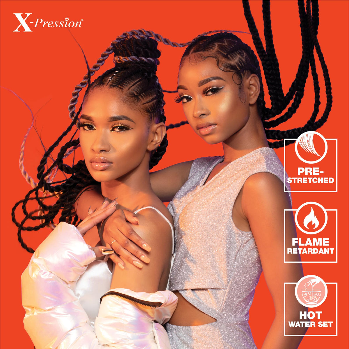 Sensationnel X-Pression Braids displayed on a mannequin