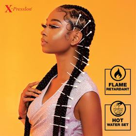Sensationnel X-Pression braids in a protective style