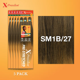Sensationnel X-Pression braids packaging with 5 packs