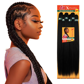 Sensationnel X-Pression braids showing yaki texture