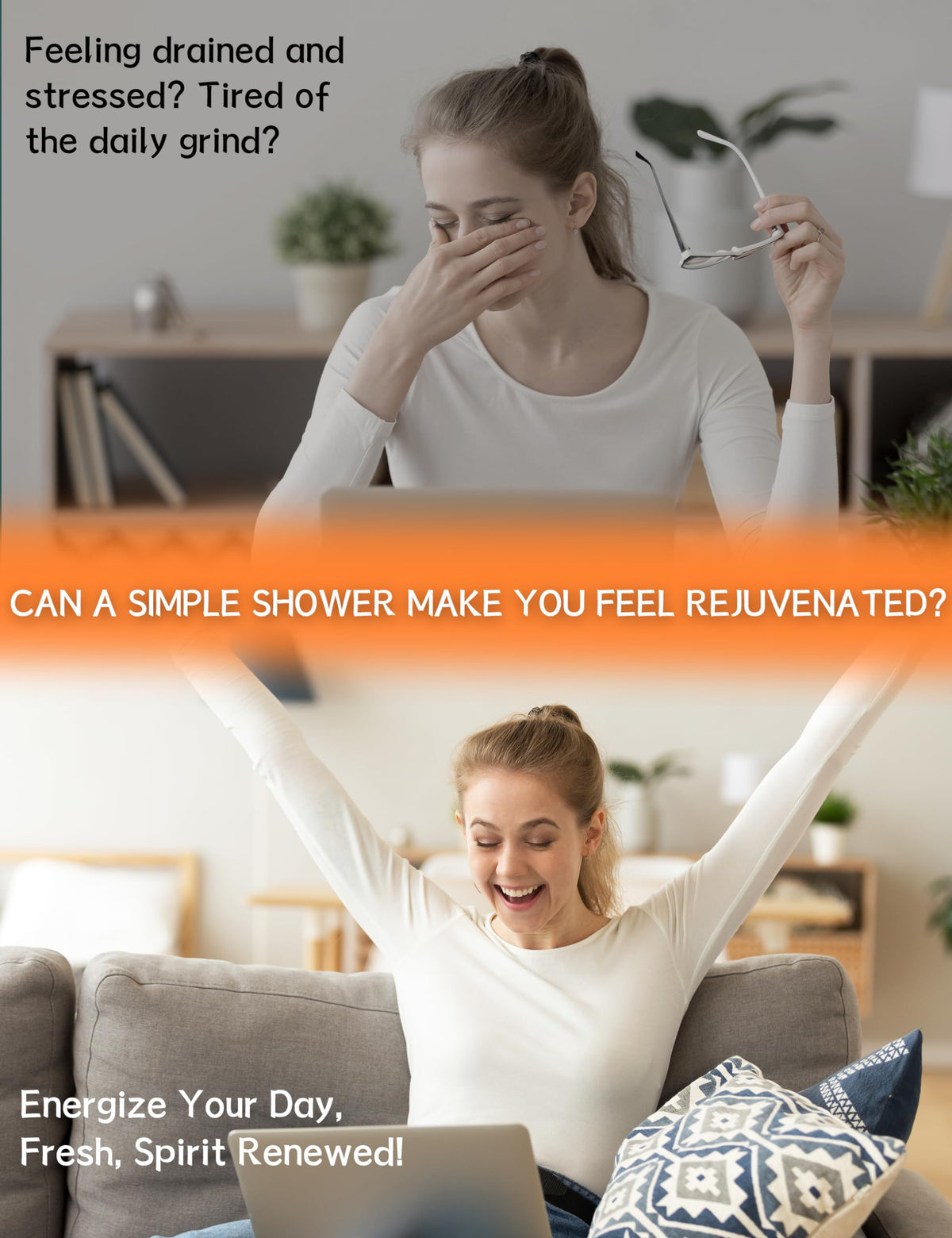 SEONNIX Shower Steamer being used in a shower