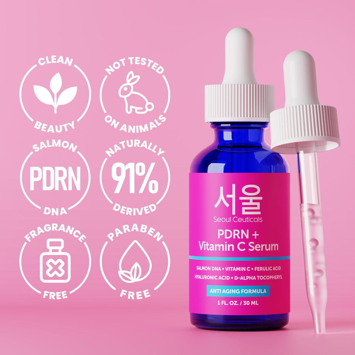 SeoulCeuticals PDRN Serum Salmon DNA Vitamin C ingredients list