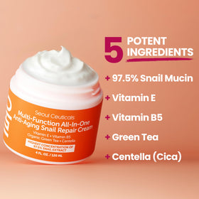 SeoulCeuticals Snail Mucin cream application on skin