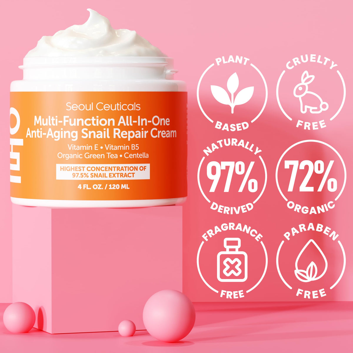SeoulCeuticals Snail Mucin cream lifestyle scene