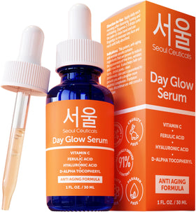 SeoulCeuticals Vitamin C Serum 20% front view with packaging