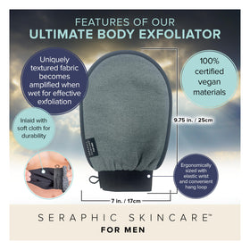 SERAPHIC SKINCARE Exfoliating Mitt close-up of texture
