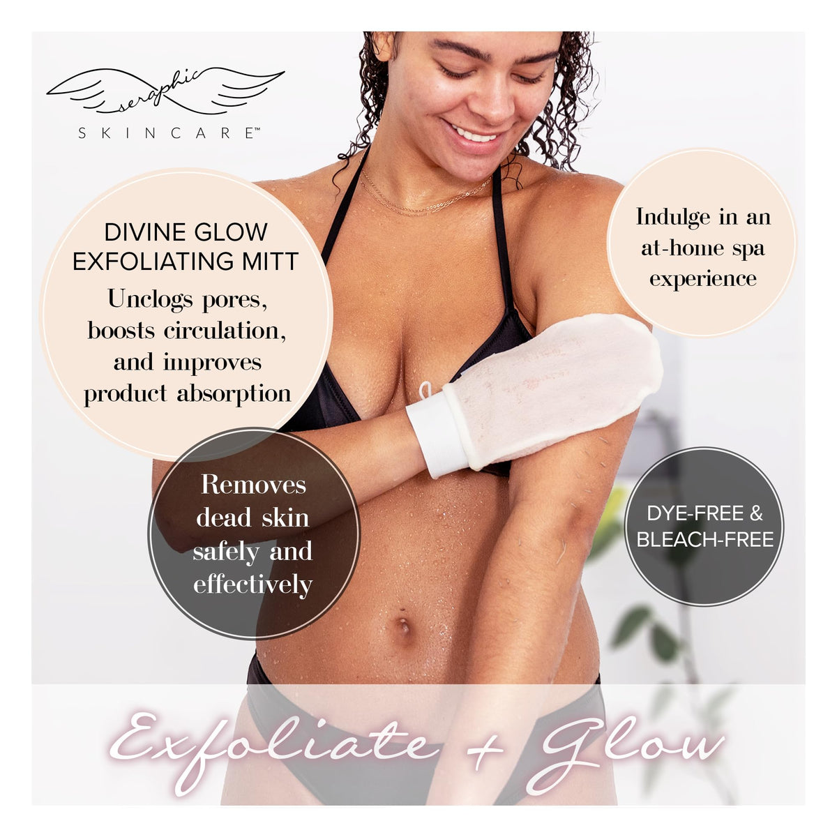SERAPHIC SKINCARE Exfoliating Mitt packaging