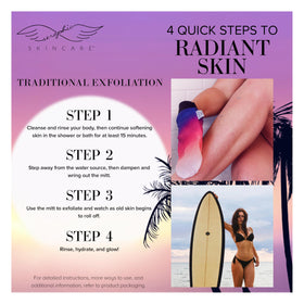 SERAPHIC SKINCARE Summer Glow Exfoliating Mitt close-up of texture